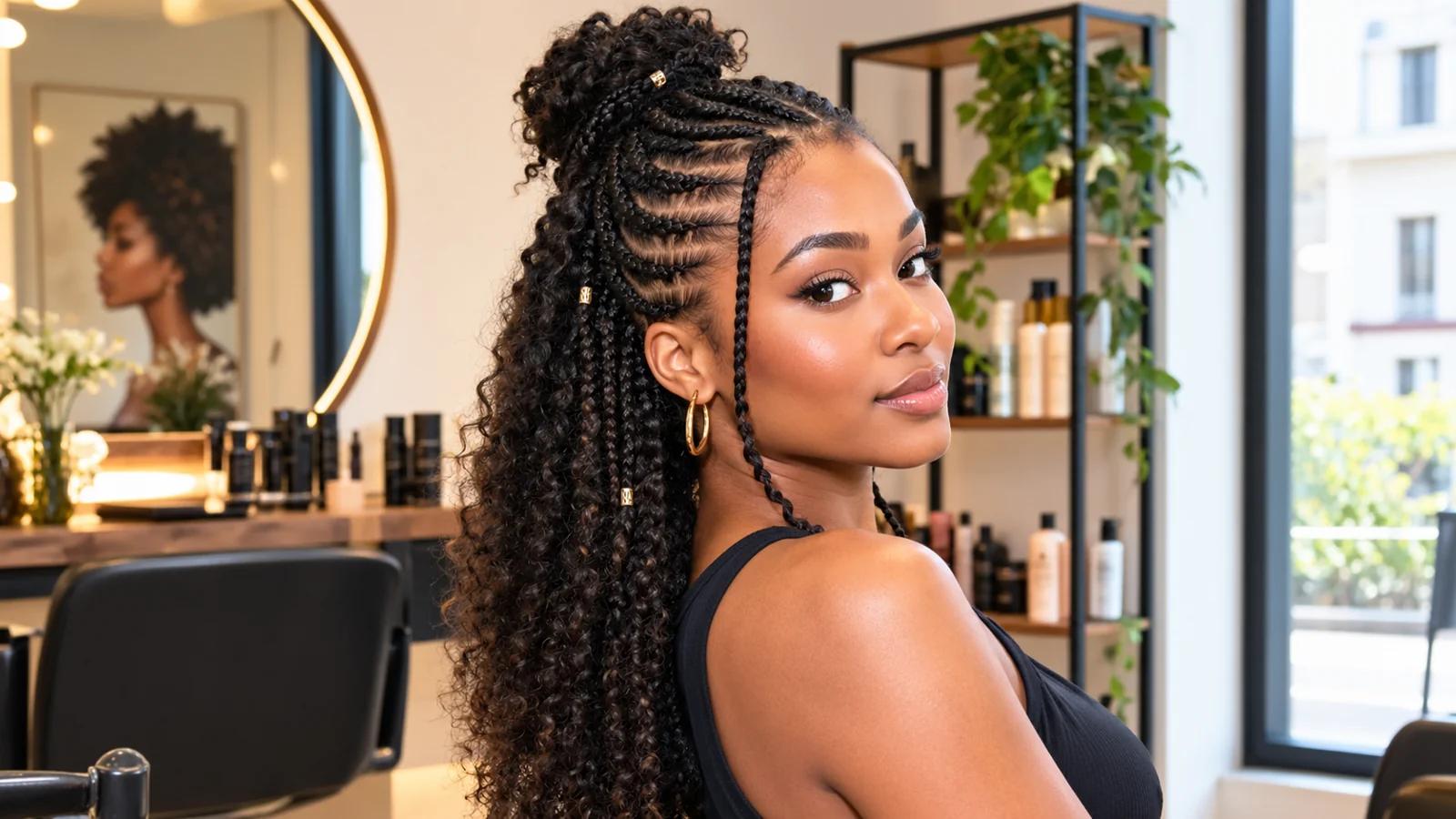 Tresses demi-tête femme : styles, prix et entretien à Saint-Cyr-l'École
